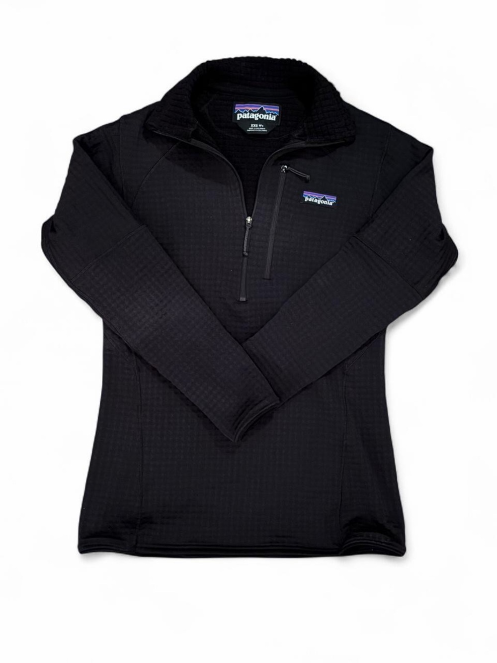 Black Patagonia 1/4 zip pullover sweater